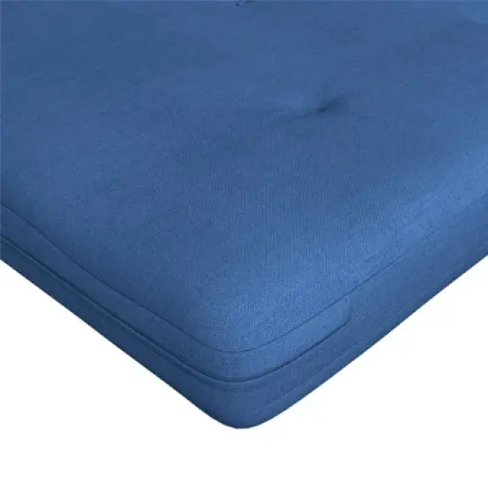 Full 6" Mae Thermobonded High Density Polyester Fill Futon Linen Mattress - Room & Joy image {5}