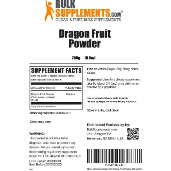 BulkSupplements Dragon Fruit Powder image {5}