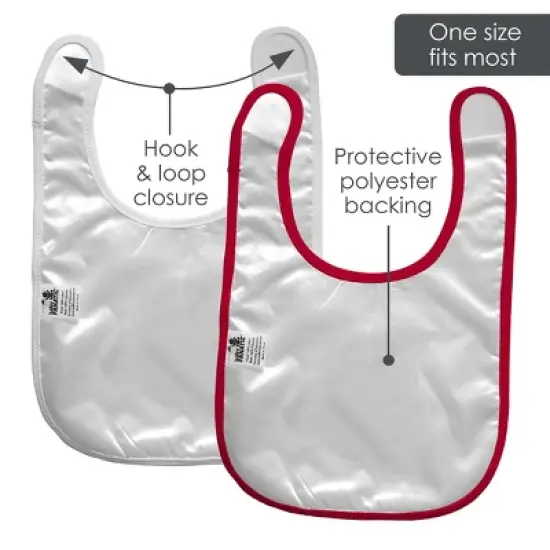 Baby Fanatic Officially Licensed Unisex Baby Bibs 2 Pack - NCAA NC State Wolfpack image {1}