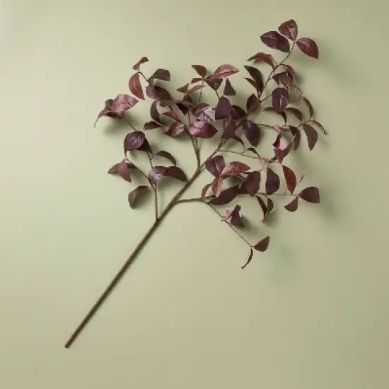Black Plum Leaf Artificial Fall Stem - Hearth & Hand&trade; with Magnolia image {4}