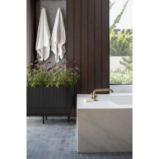 Veradek Demi Series Raised Demi Long Planter with Stand image {3}