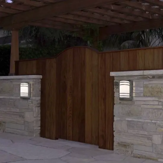 John Timberland Habitat Modern Outdoor Wall Light Fixture Rubbed Bronze 11" Opal Glass Shade for Post Exterior Barn Deck House Porch Yard Posts Patio image {6}