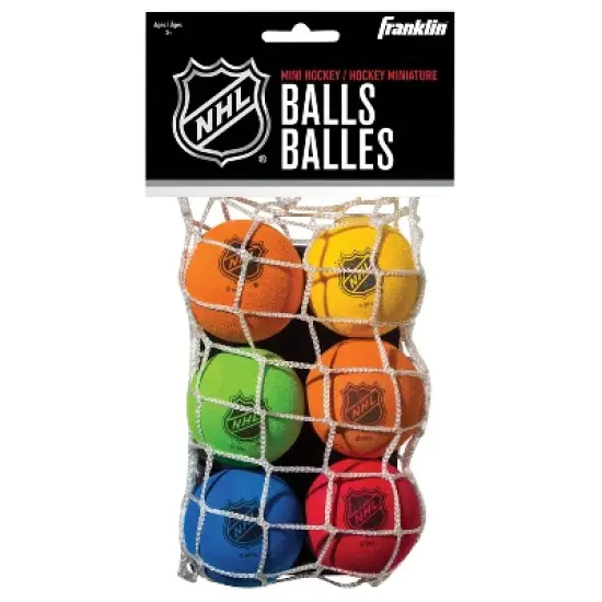 Franklin Sports NHL Mini Hockey Replacement Balls - 6pk image {3}