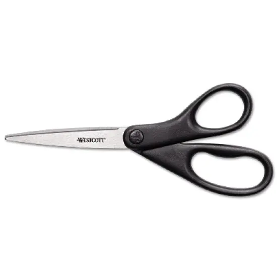 Westcott Design Line Stainless Steel Scissors Metallic Black 8" Long 13139 image {1}