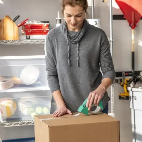 Duck EZ Start Clear Packing Tape, 4 Refill Rolls, 1.88 Inch x 55 Yards Each image {2}