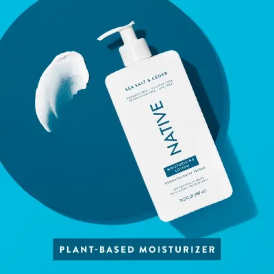 Native Body Lotion Pump - Sea Salt & Cedar - 16.5 fl oz image {5}