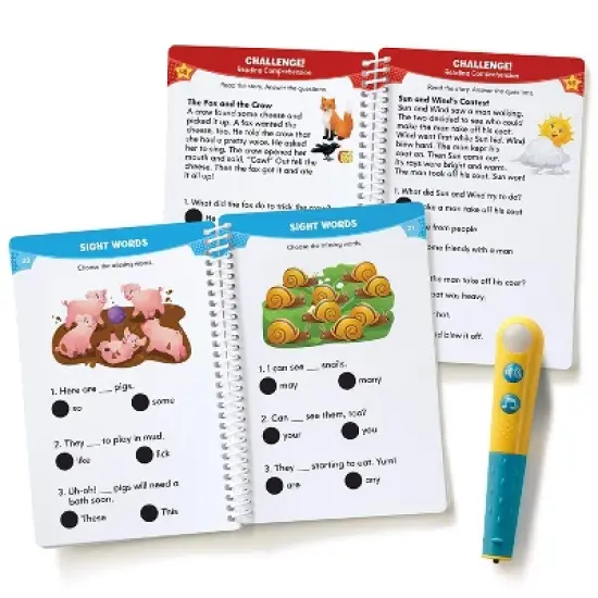 Educational Insights Hot Dots Jr Let's Master Grade 1 Reading with Talking Pen image {1}