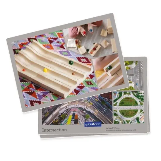Guidecraft Unit Block Marble Run - 40 Piece Set image {3}