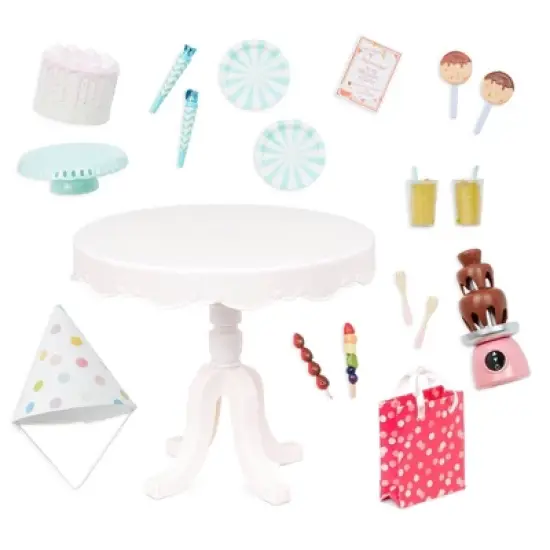 Our Generation Party Time Birthday Sweets Table Accessory Set for 18" Dolls image {5}
