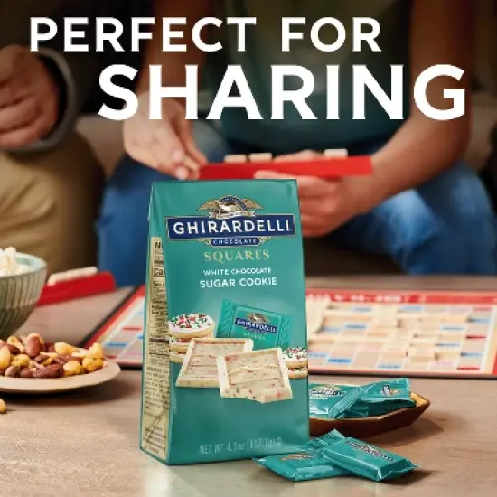 Ghirardelli White Chocolate Candy Sugar Cookie SQUARES - 4.1oz image {4}