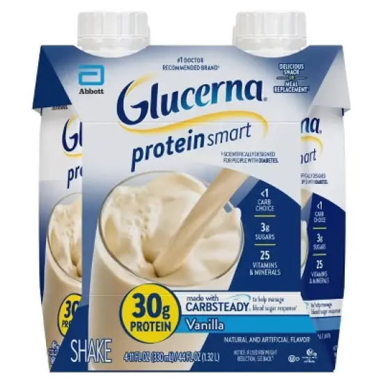 Glucerna Protein Smart Shake - Vanilla - 4pk image {9}