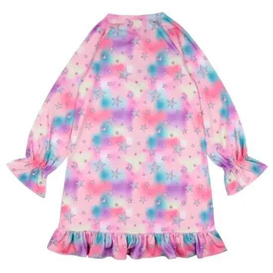 Barbie Girls' Dream Team Characters Unicorn Sleep Pajama Dress Nightgown Pink image {3}