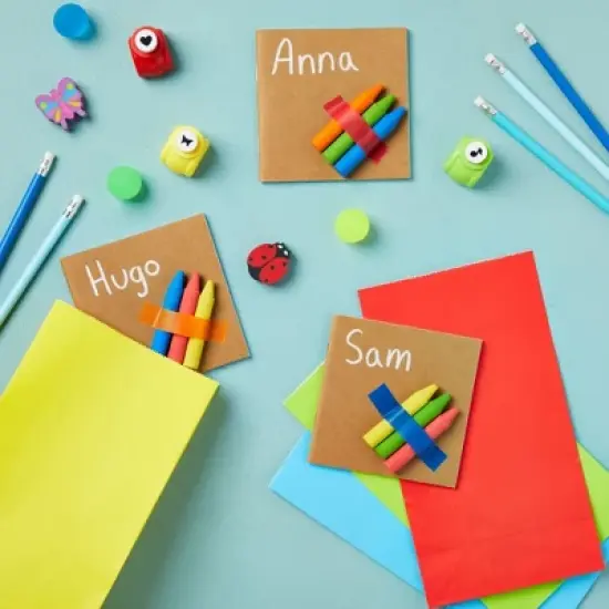 Paper Junkie 48 Pack Mini Blank Books, Bulk Kraft Paper Sketch Pads for Classroom, Party Favors, Journals for Kids, 24 Sheets, 4x4" image {2}