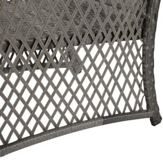 WestinTrends  3-Piece Outdoor Patio Conversation Set, Gray/Beige image {5}