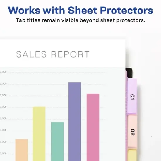 Avery Big Tab Plastic Dividers, 5-Tab, 3 Sets (11255) image {1}