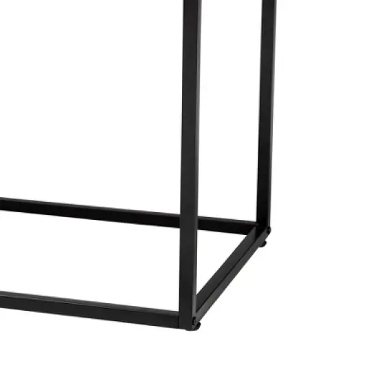 Amelia Wood Rattan Sideboard Buffet Dining Cabinet Natural Brown/Black - Baxton Studio image {6}