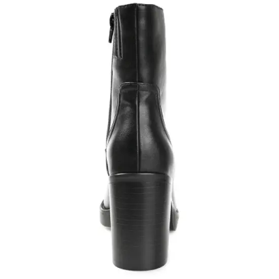 Journee Collection Womens Brittany Tru Comfort Foam Inside Zip Platform Booties image {2}