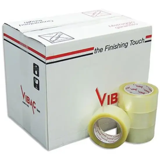 UOFFICE 2" x 110Yds, 1.9 Mil, 36 Rls/Cs, Clear Acrylic Packing Tape image {2}