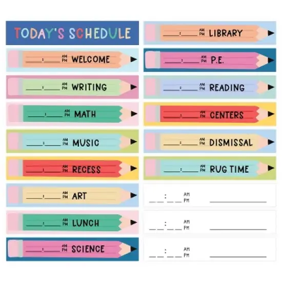 Pippi Post Class Schedule Bulletin Board Kit, Teacher Supplies image {1}