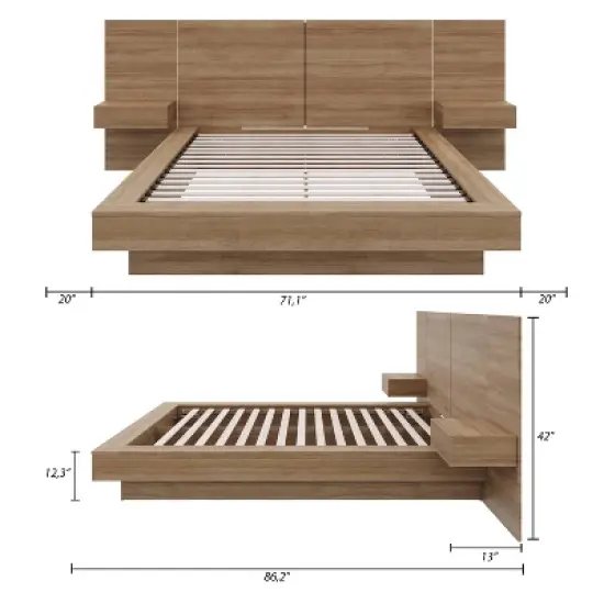 Nexera 4pc Queen Napa Bedroom Set image {7}