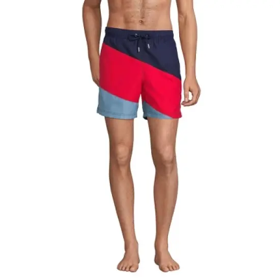 Lands' End Men's 6" Volley Swim Trunks image {13}