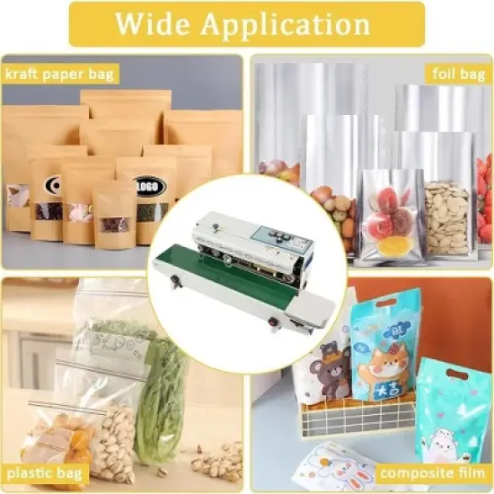 Automatic Horizontal Continuous Band Sealing Machine PVC Plastic Bag Sealer Tool image {6}