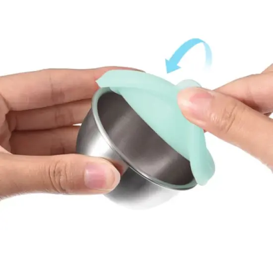 Unique Bargains Stainless Steel Condiment Container with Leakproof Silicone Lids 5 Pcs image {4}