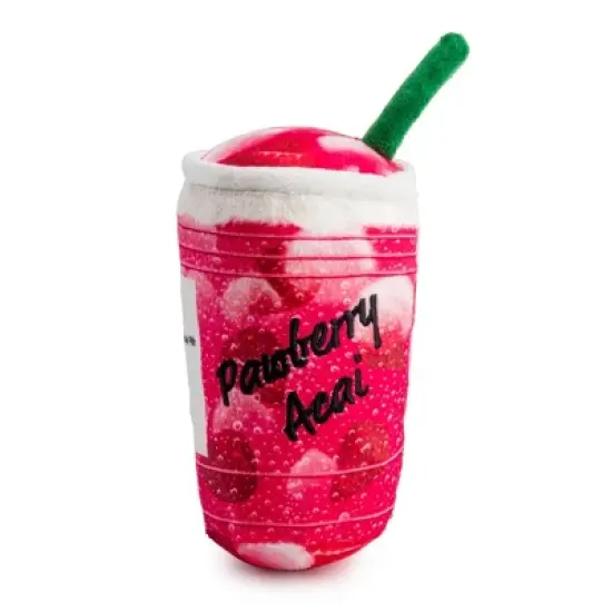 Haute Diggity Dog Starbarks Pawberry Ruffresher Plush Dog Toy with Squeaker image {1}