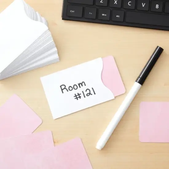 Stockroom Plus 500 Pack Blank Keycard Envelope Sleeves, Card Protectors, White, 3.5 x 2.3 In image {1}