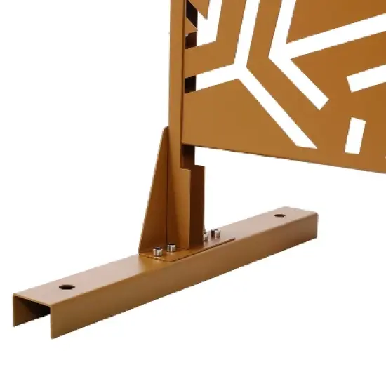 CAVINAS Patio Decorative Screen Metal Fence Privacy Screen with Arrow Pattern for Outside and Garden, 76" H&times;48" W image {2}