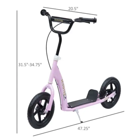 DSVIMOY Balance Bike for Kids 5-12 Years Old, Kids Bike with Adjustable Height Handlebar, Easy to Carry, Pink, 31.7"*13.7"*34.6" image {2}