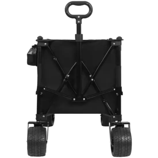 SKRAN Long Foldable Beach Wagon Cart with Extended Tailgate & All-Terrain Beach Wheels 480lbs Weight Capacity for Beach Grocery Camping Shopping image {8}