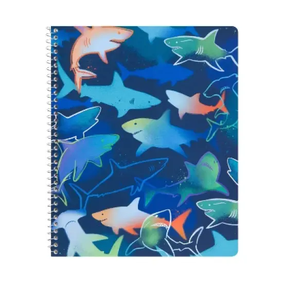 greenroom Fashion Subject Notebook Spraypaint Sharks, School Supplies image {4}