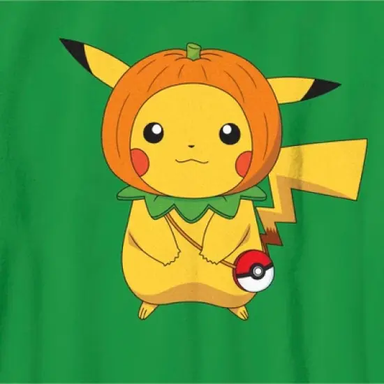 Boy's Pokemon Halloween Pumpkin Pikachu T-Shirt image {1}