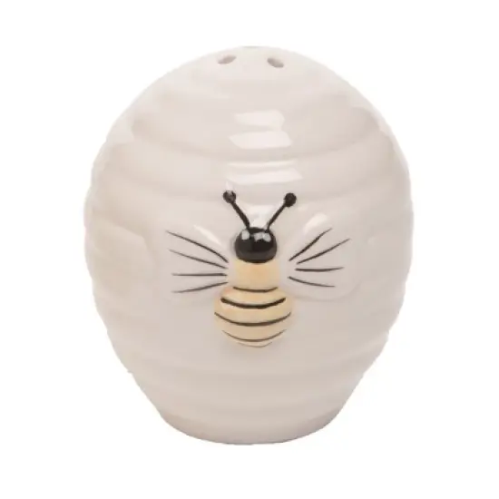 Transpac Everyday Beehive Dolomite Salt and Pepper Shakers Collectables Multicolor 2.55 in. Set of 2 image {1}