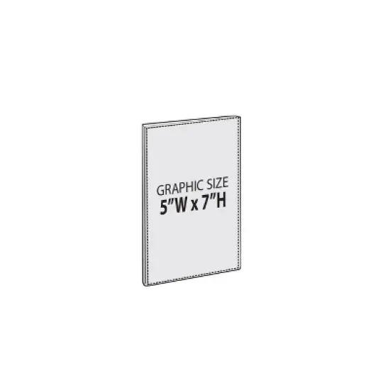 Azar Displays Clear Acrylic Magnet Back Sign Holder Frames, 2-Pack image {3}