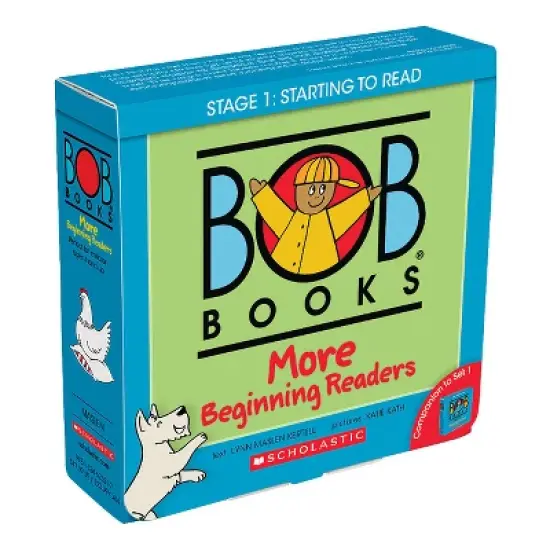 Bob Books - More Beginning Readers Box Set Phonics, Ages 4 and Up, Kindergarten (Stage 1: Starting to Read) - by  Lynn Maslen Kertell image {1}