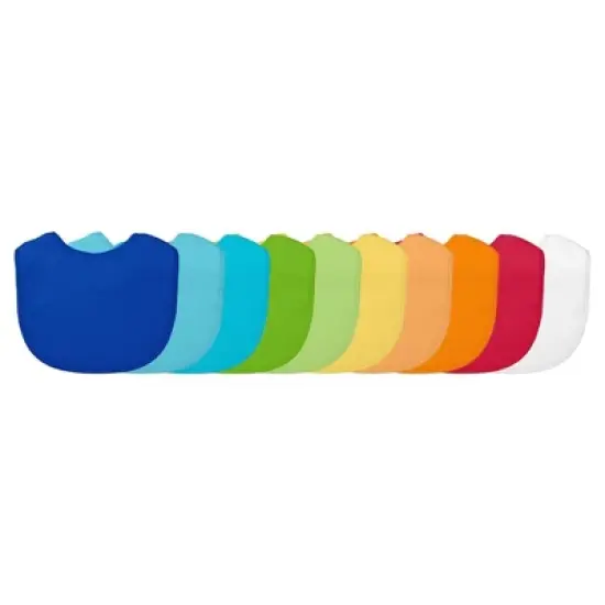 green sprouts Stay-Dry Infant Bibs (10pk) image {6}