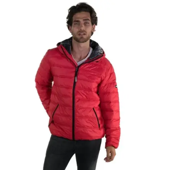 Members Only Men's Zip Front Puffer Jacket image {3}