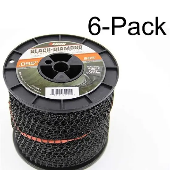 Echo Genuine Black Diamond 885ft Spool .095" (dia.) Trimmer Line, (6) Spools 330095073-6PK image {3}