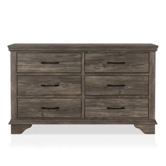 6pc Jacobia Rustic Bedroom Set Gray - HOMES: Inside + Out image {4}