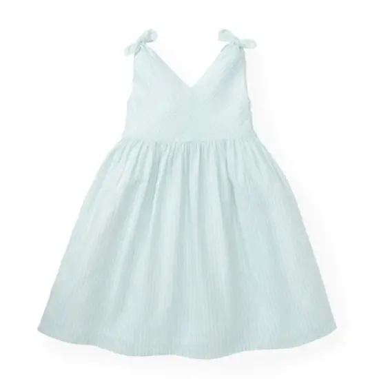 Hope & Henry Girls' Bow Shoulder Swing Dress, Toddler image {6}