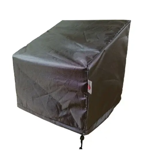 Summerset Shield Gold Club 2-Layer Polyester Fabric Chair Cover - Charcoal Grey image {6}