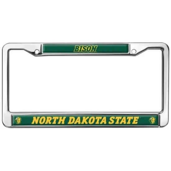 North Dakota State NDSU Bison Logo Full Size Standard License Plate Metal Frame image {6}