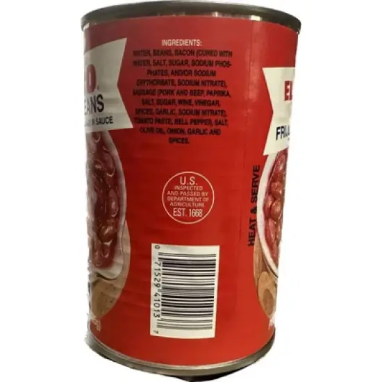 Ebro Small Red Beans with Chorizo - 15oz image {1}