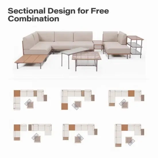 LAUSAINT HOME 10-Piece Wicker Patio Conversation Set image {8}