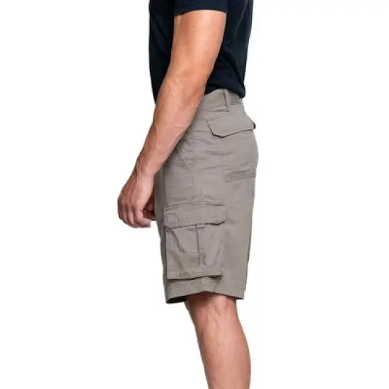 Full Blue Big Men's Expandable Waist Cargo Shorts image {2}