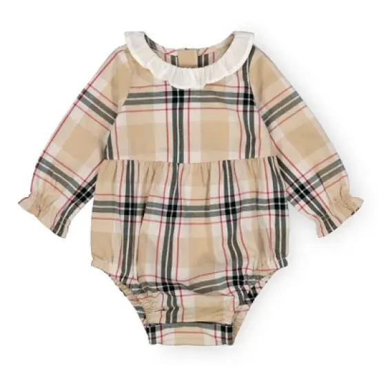 Hope & Henry Baby Ruffle Collar Bubble Romper image {5}