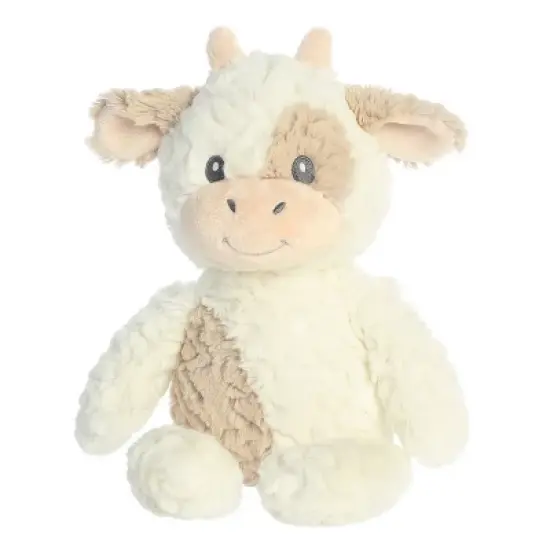 ebba Huggy Collection 13" Clover Cow White Stuffed Animal image {4}
