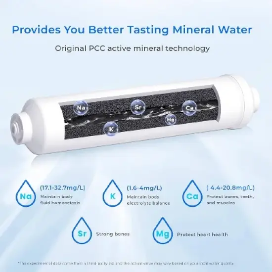 Waterdrop D6 Reverse Osmosis Water Filter, 600 GPD Under Sink Reverse Osmosis System, Reduce PFAS, Extra Remineralization Filter image {4}